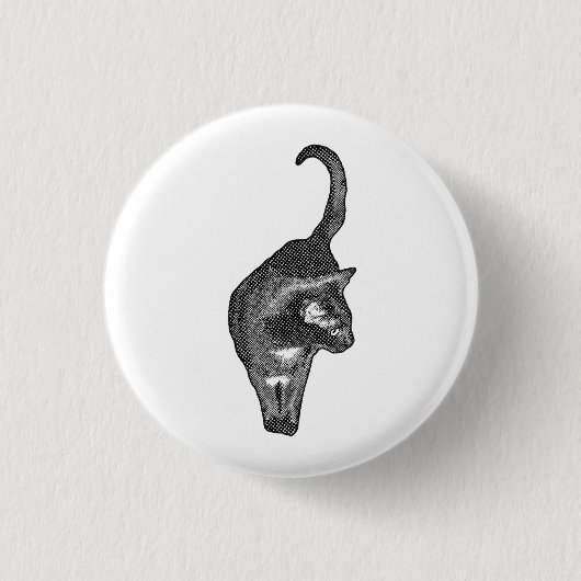 Badge Rond 2,50 Cm Flair de chat indépendant (Devant)