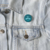 Badge Rond 2,50 Cm Flamant rose (En situation)