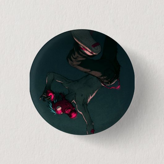 BADGE ROND 2,50 CM FLAMBAGE (Devant)