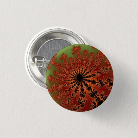 Badge Rond 2,50 Cm Flamme d'automne (Devant & derrière)