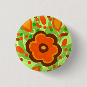 Badge Rond 2,50 Cm fleur