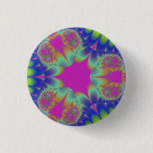 Badge Rond 2,50 Cm Fleur de cactus fractale (Devant)