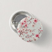 Badge Rond 2,50 Cm Fleur de Cerisier (Devant & derrière)