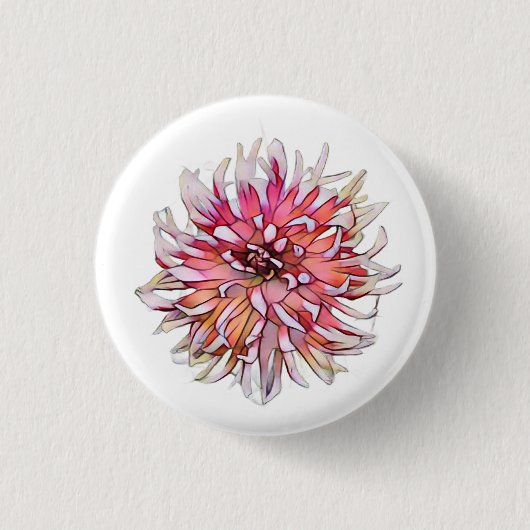 BADGE ROND 2,50 CM FLEUR DE DAHLIA (Devant)
