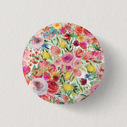 Badge Rond 2,50 Cm Fleur de gloire du matin (Devant)