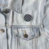 Badge Rond 2,50 Cm Fleur de lune (En situation)