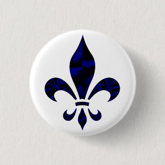 Badge Rond 2,50 Cm Fleur De Lys Button