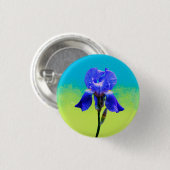 Badge Rond 2,50 Cm Fleur d'Iris (Devant & derrière)