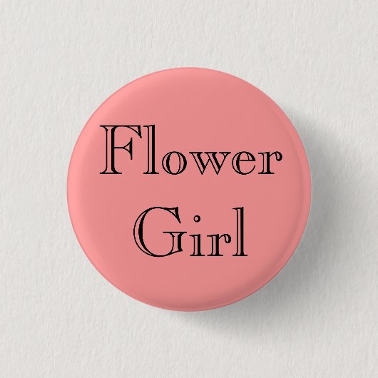 Badge Rond 2,50 Cm Fleur fille (Devant)