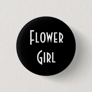 Badge Rond 2,50 Cm Fleur fille