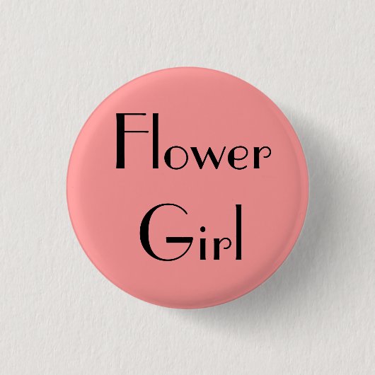 Badge Rond 2,50 Cm Fleur fille (Devant)