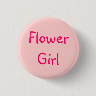 Badge Rond 2,50 Cm Fleur Girl