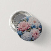 Badge Rond 2,50 Cm Fleurs (Devant & derrière)
