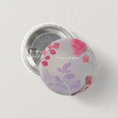 Badge Rond 2,50 Cm Fleurs (Devant & derrière)