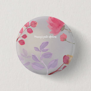 Badge Rond 2,50 Cm Fleurs