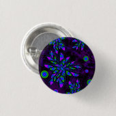 Badge Rond 2,50 Cm Fleurs Abstraites (Devant & derrière)