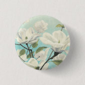 Badge Rond 2,50 Cm Fleurs blanches des sud (Devant)