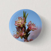 Badge Rond 2,50 Cm Fleurs de pêche (Devant)