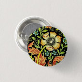 Badge Rond 2,50 Cm Fleurs de William Morris (Devant & derrière)