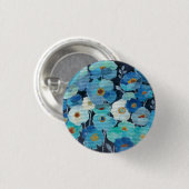 Badge Rond 2,50 Cm Fleurs d'indigo (Devant & derrière)