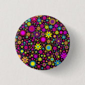 Badge Rond 2,50 Cm Flower Power (Devant)