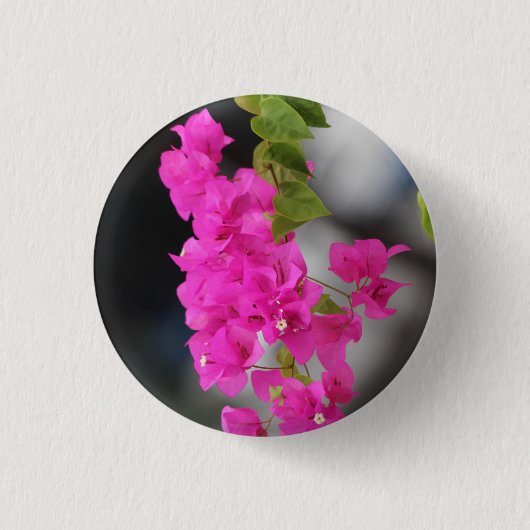 Badge Rond 2,50 Cm Fluwers pink (Devant)