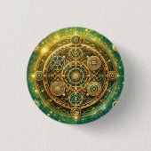 Badge Rond 2,50 Cm Flux de richesse Sigil (Devant)