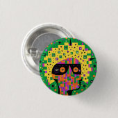 Badge Rond 2,50 Cm Folk 001 Nancy (Devant & derrière)