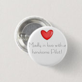 Badge Rond 2,50 Cm Follement dans l'amour (Devant & derrière)