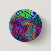 Badge Rond 2,50 Cm Fonte verte et violette (Devant)