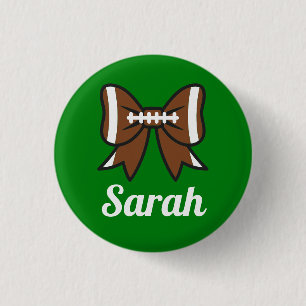Badge Rond 2,50 Cm Football Bow Cheval Pom-pom girl