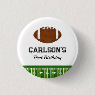 Badge Rond 2,50 Cm Football Boy Fête d'anniversaire