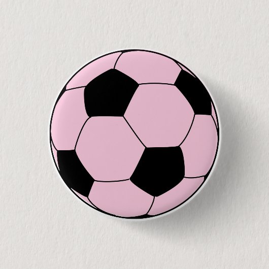 Badge Rond 2,50 Cm Football rose (Devant)