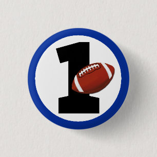 Badge Rond 2,50 Cm Football Un premier anniversaire Baby Sports Party