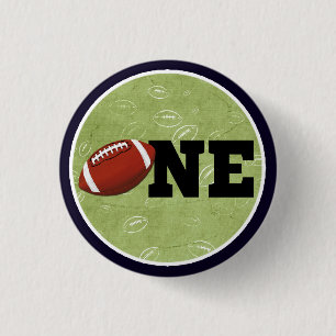 Badge Rond 2,50 Cm Football Un premier anniversaire Baby Sports Party