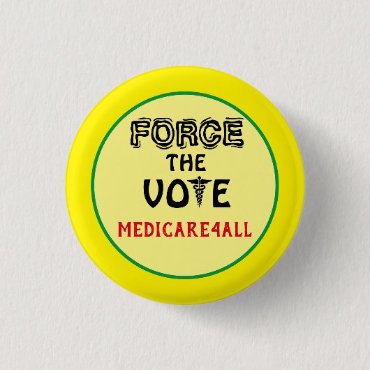 Badge Rond 2,50 Cm Force Le Vote (Devant)