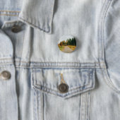 Badge Rond 2,50 Cm Forêt automnale suédoise (En situation)