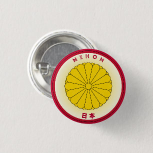Badge Rond 2,50 Cm Forme du cercle du phoque impérial du Japon