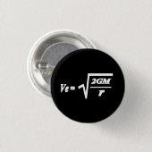 Badge Rond 2,50 Cm Formule Vitesse d'échappement (Devant & derrière)