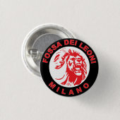 Badge Rond 2,50 Cm Fossa Dei Leoni - Milan - l'Italie (Devant & derrière)