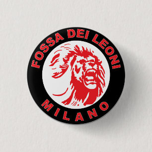 Badge Rond 2,50 Cm Fossa Dei Leoni - Milan - l'Italie