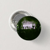 Badge Rond 2,50 Cm Foule et scène - Vert citron (Devant & derrière)