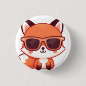 Badge Rond 2,50 Cm fox with sunglasses (Devant)