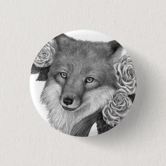 Badge Rond 2,50 Cm Foxflower (Devant)