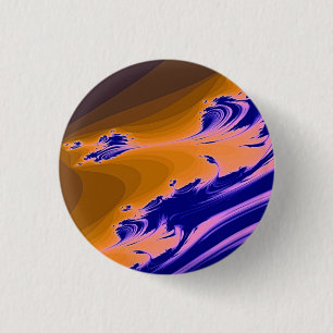 BADGE ROND 2,50 CM FRACTAL D'EAU