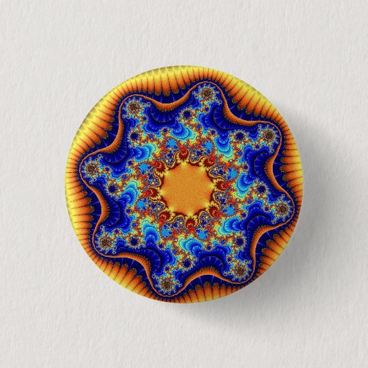 Badge Rond 2,50 Cm Fractalscope céleste (Devant)