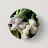 Badge Rond 2,50 Cm Frais, propre, Bunch d'oignons verts (Devant)