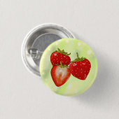 Badge Rond 2,50 Cm fraises (Devant & derrière)