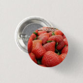 Badge Rond 2,50 Cm Fraises (Devant & derrière)