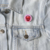 Badge Rond 2,50 Cm Framboise : 3 (En situation)